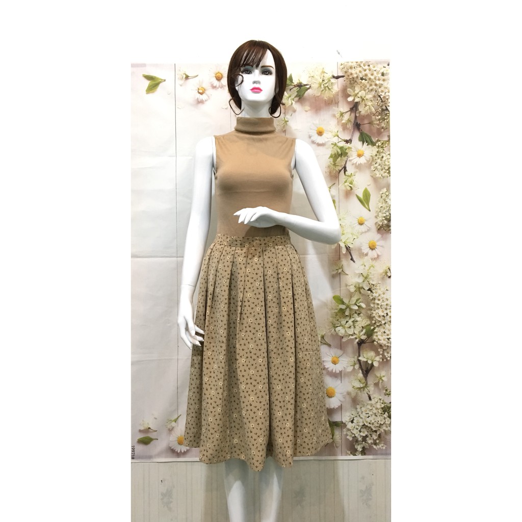 Chân váy xòe vintage cao cấp Nhật