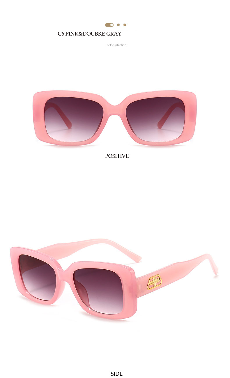 Korean Version of The New Cat Eye Big Frame Wild Sunglasses Candy Color Ins Style Hot Selling Single Product
