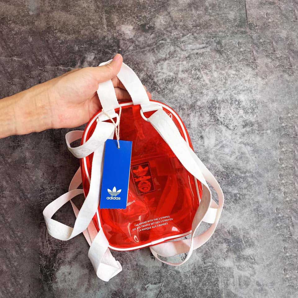 👉SALE HOT💝Balo Adidas Balo mini Mazz Red Adidas Mini Trong Suốt Full Tag Code