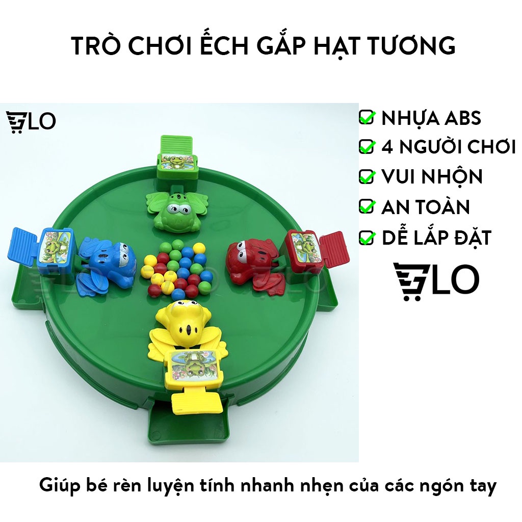 Đồ Chơi Ếch Ăn Bi Hungry Fogs, Trò Chơi Ếch Gắp Hạt Đậu Tương, Ếch Ăn Kẹo Vui Nhộn Có Sẵn Bi Cho 4 Người Chơi