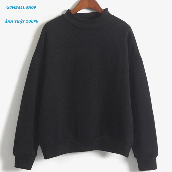 Áo nỉ nam nữ form rộng [FREESHIP] áo sweater form rộng nam nữ trơn, chất vài mềm dày dặn, lót lông ấm bên trong | BigBuy360 - bigbuy360.vn