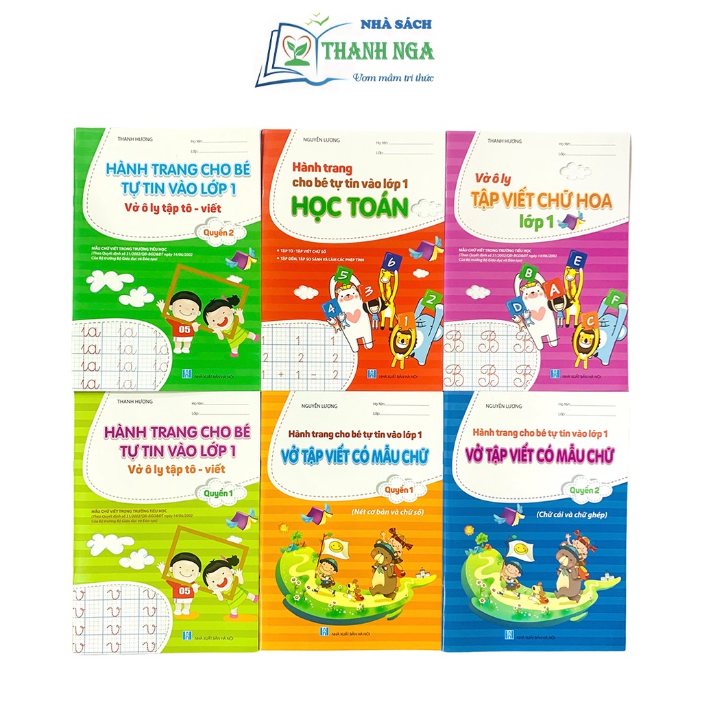 Sách – Bộ Hành trang cho bé tự tin vào lớp 1 (Bộ 6 cuốn)