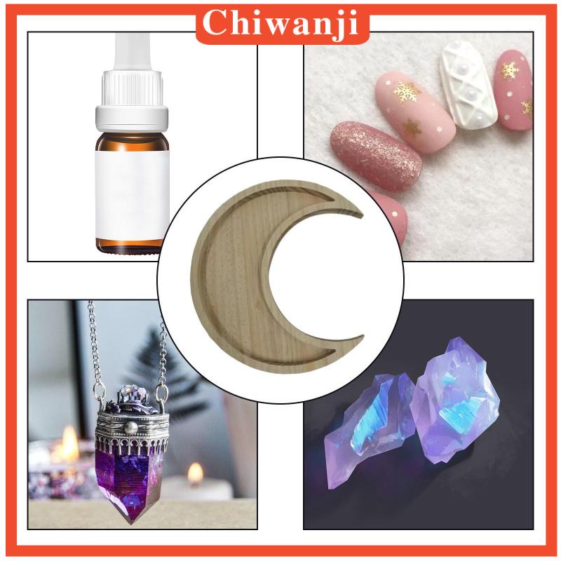 Khay Gỗ Đựng Lọ Tinh Dầu / Đá Pha Lê / Mặt Trăng Tiện Dụng