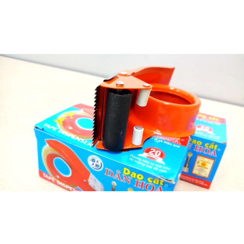 Cắt băng dính cầm tay Dân Hoa 5cm Văn Phòng Xanh