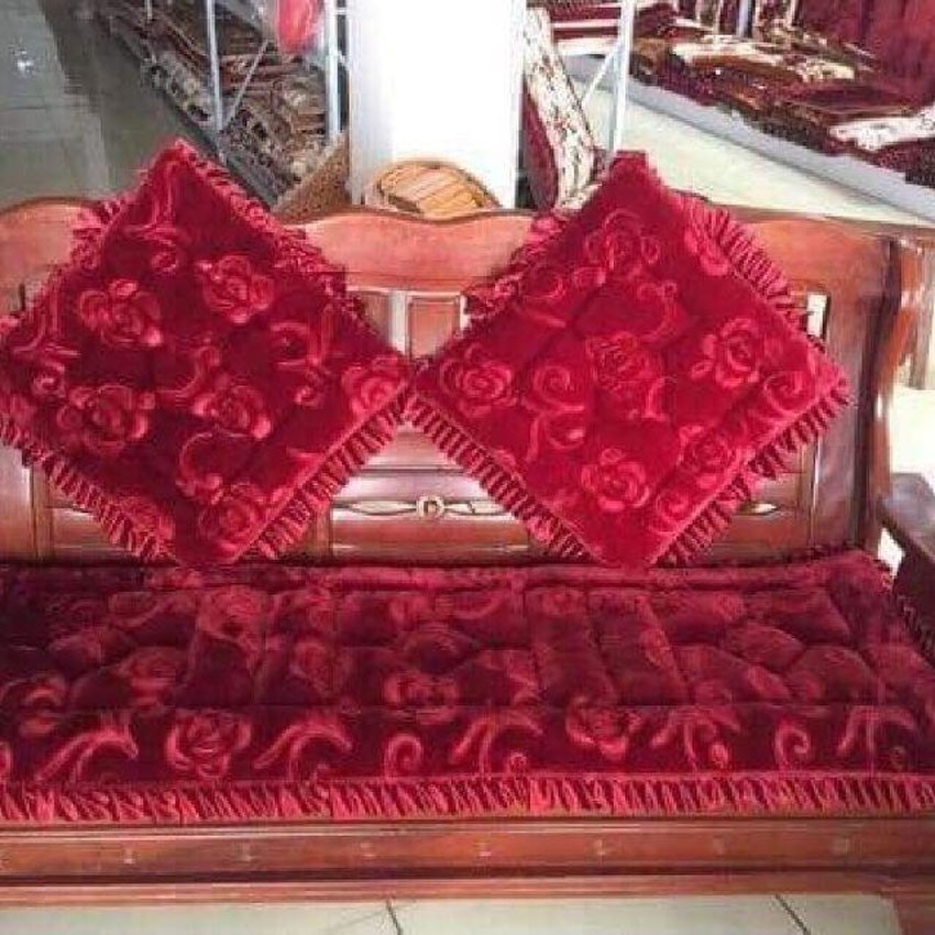 (FREE SHIP) Bộ Thảm Trải Ghế Sofa Chất Liệu Nỉ Nhung Vân Hoa Nổi Sang Trọng &lt;3 (SAFE SỐC)