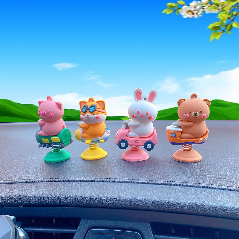 Đồ Chơi Lắc Đầu Hình Gấu Lắc Đầu Dễ Thương Sáng Tạo Trang Trí Nội Thất Xe Hơi