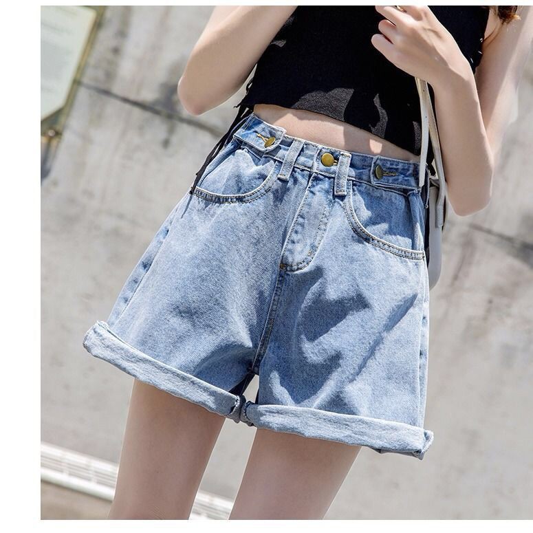 [MÃ SANNI10K GIẢM GIÁ 10K TỪ ĐƠN 100K] Quần short nữ trắng jean khuy chỉnh size