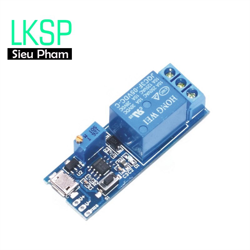 Module Relay Tạo Trễ 1 Kênh NE555
