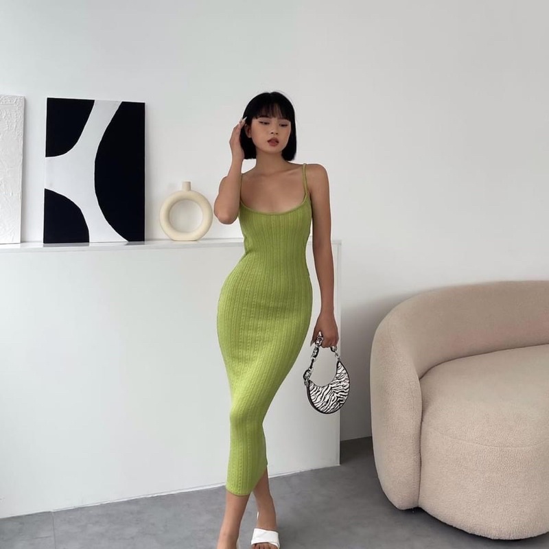 Đầm body thiết kế hai dây tôn dáng khoét eo sexy quyến rũ Sun Fashion