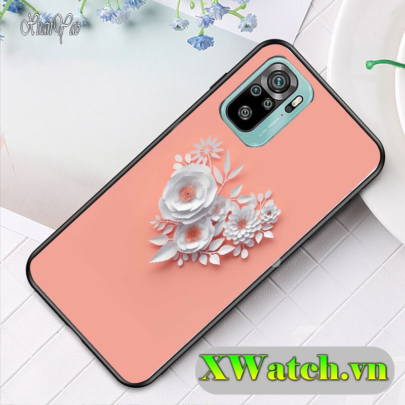 Ốp lưng phủ bóng Xiaomi Note 11 Mi 11T pro 11 lite Redmi Note 10 Note 10 pro Poco X3 / X3 Pro F3 K40 pro họa tiết HOA