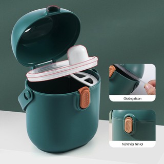 Hộp đựng sữa bột cho bé, chất liêu nhựa PP không mùi, an toàn cho bé, mẹ yên tâm đi làm vẫn đo được lượng sữa con ăn