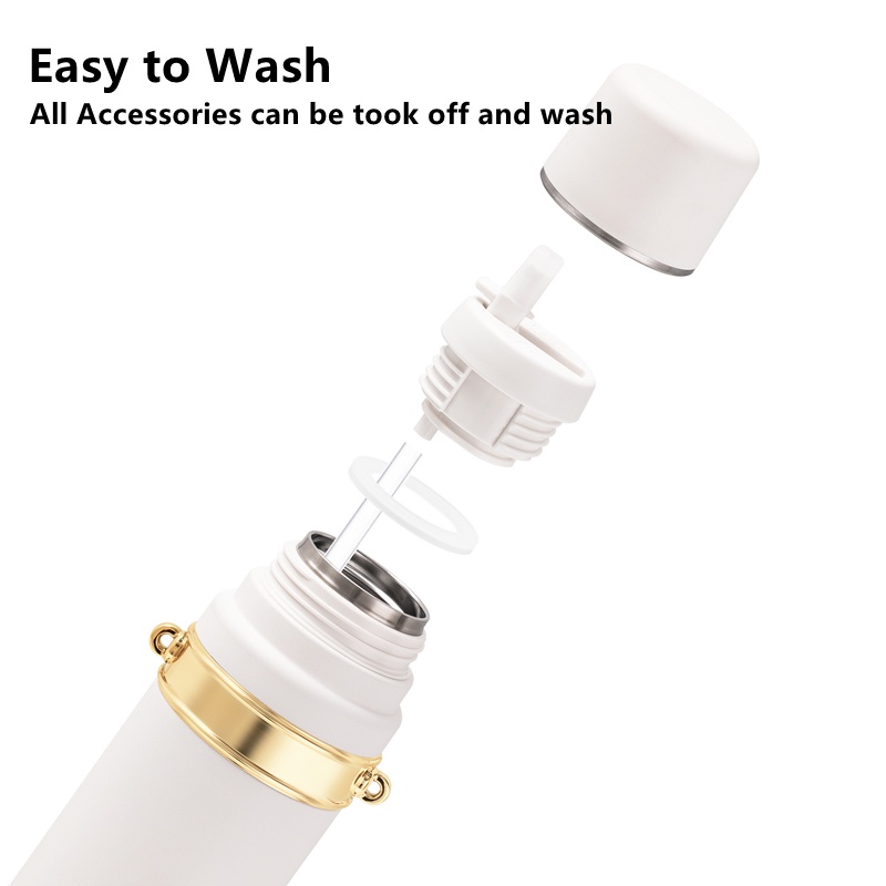 Bình Nước Giữ Nhiệt Bằng Thép Không Gỉ SUS316 Kèm Ống Hút Và Vỏ Bọc Dung Tích 550ml / 700ml MLH9061