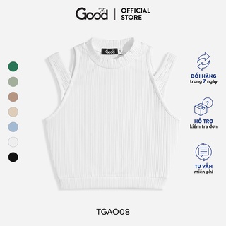 Áo Croptop Len Tăm Cut Out The Good/Tanktopi Cutout