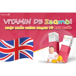 Vitamin D3K2 Zeambi, D3 Zeambi thêm K2 dạng xịt 15ml nhập khẩu Anh Quốc