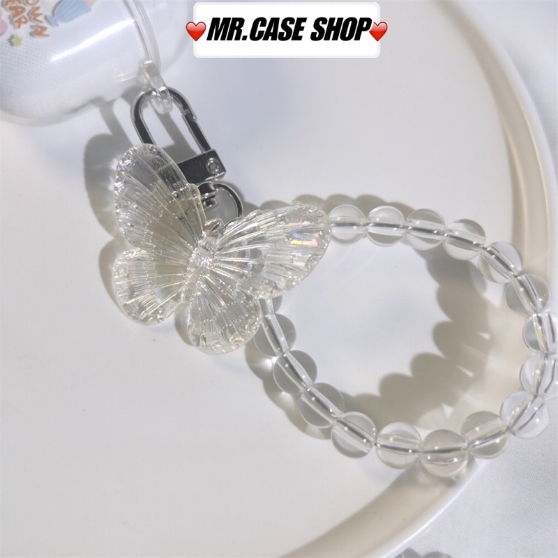 Móc khóa hình gấu pha lê lấp lánh đáng yêu dùng trang trí ,bear, butterfly -Mr.Case