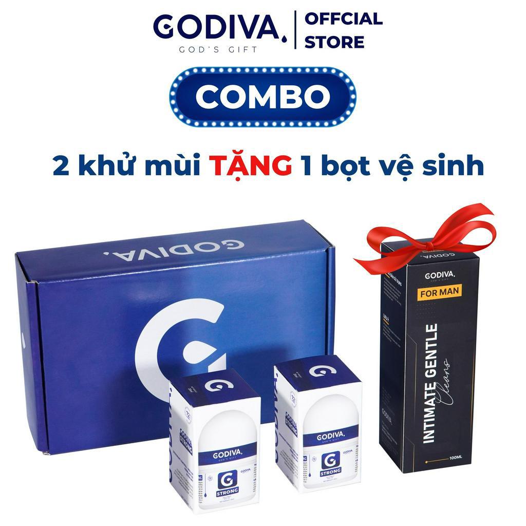 Lăn khử mùi Godiva 20ml, ngăn tiết mồ hôi, khử mùi cơ thể từ 5 -7 ngày chỉ sau một lần sử dụng