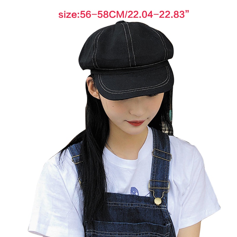 Mũ Beret Cotton Màu Sắc Đơn Giản Cổ Điển Thời Trang Xuân Thu Cho Nữ