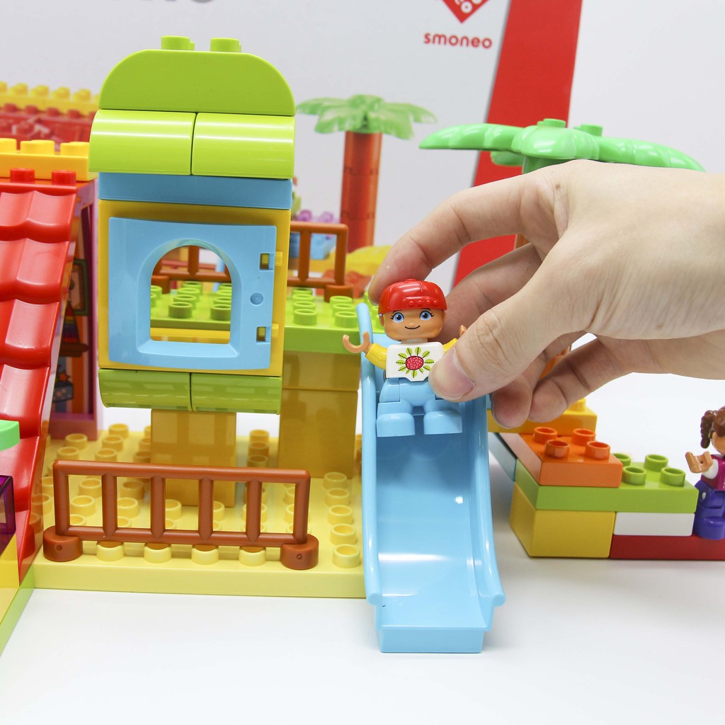 Bộ đồ chơi lắp ghép smoneo duplo Xứ sở thần tiên 50 chi tiết Toyhouse 55004