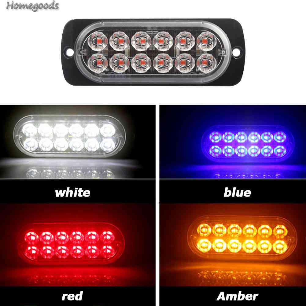 [88 Sale] Đèn Xi Nhan 12V 12 Bóng Led Trang Trí Hông Xe Tải