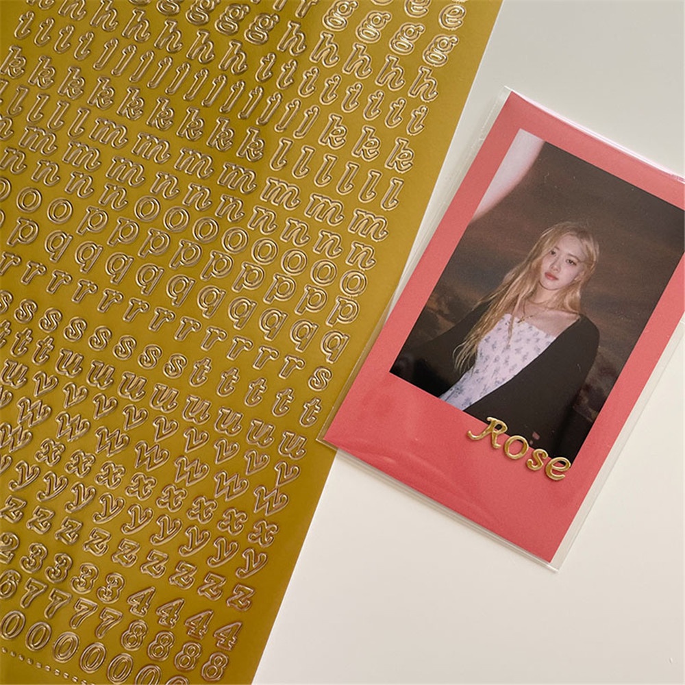 Sticker Dán Trang Trí Diy Họa Tiết Chữ Sáng Tạo