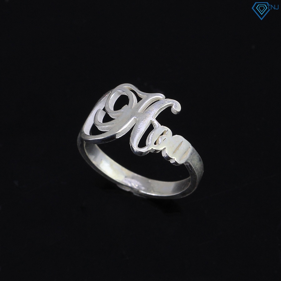 Nhẫn nữ bạc 925 khắc tên giá rẻ NN0333 - Trang sức TNJ