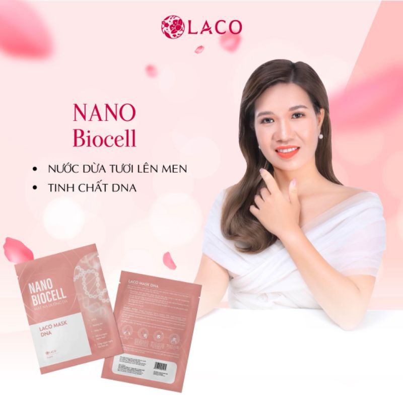Mặt nạ nano Biocell Laco – Mặt nạ sinh học dưỡng ẩm sáng da ngừa mụn - BÁN HÀNG CHÍNH HÃNG