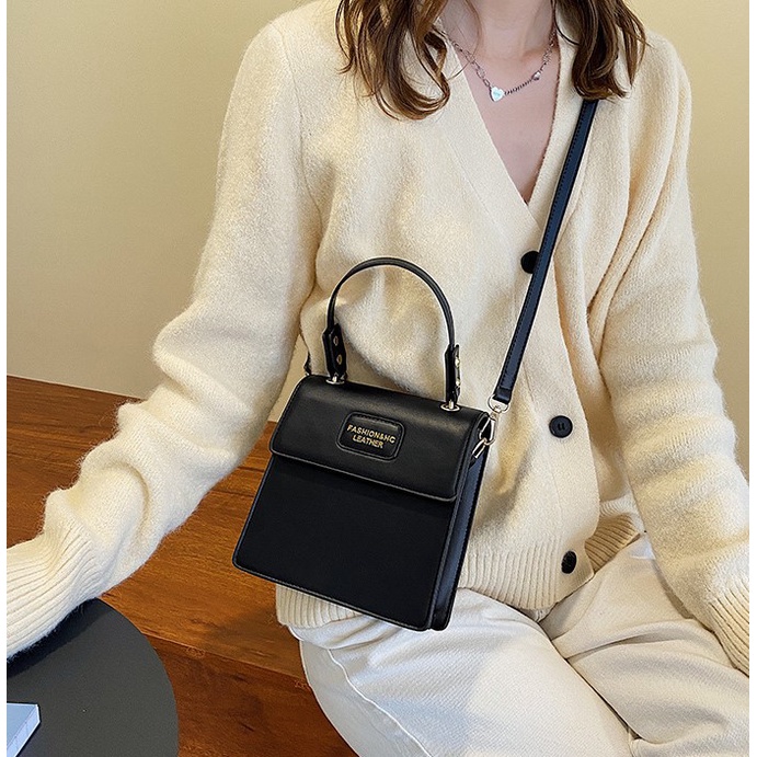 Túi đeo chéo nữ, hình vuông, phong cách vintage, retro - TX021