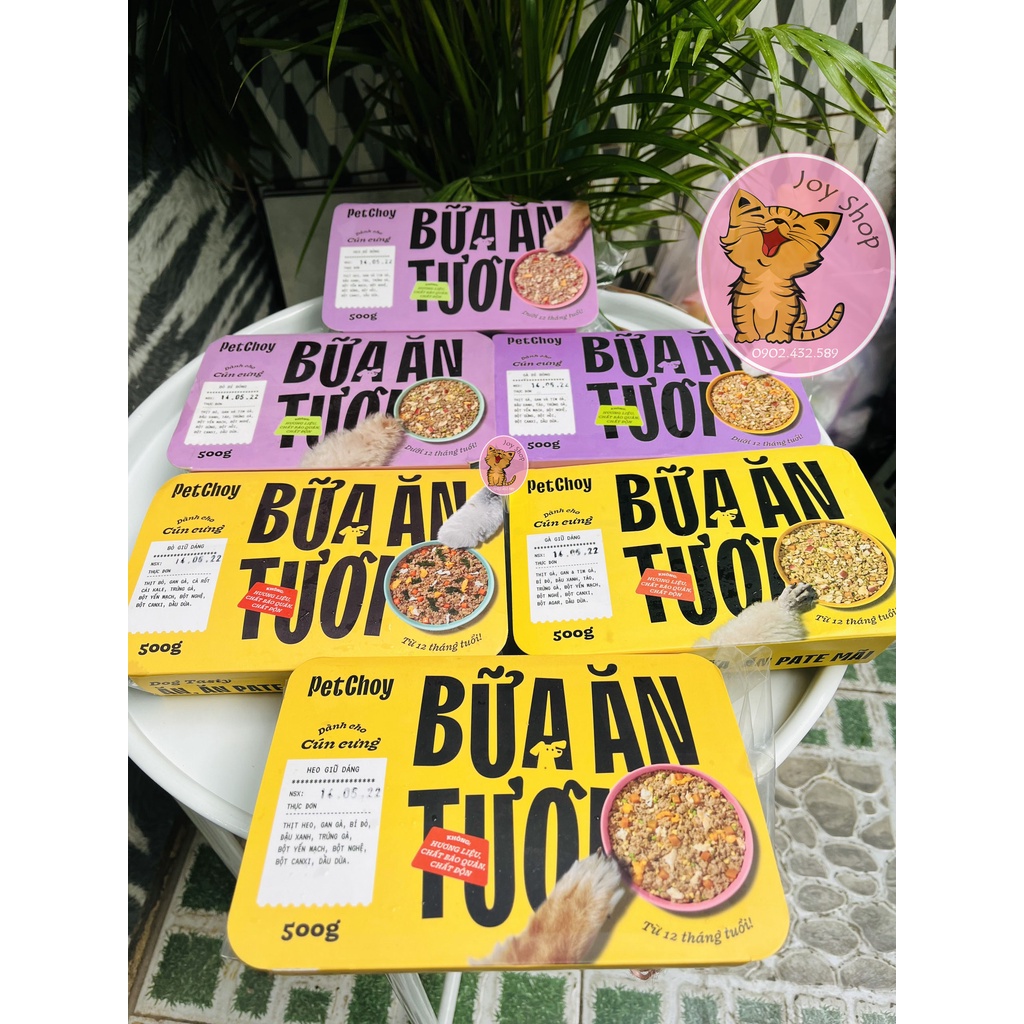 [CHỈ GIAO HỎA TỐC] PATE TƯƠI PET CHOY 500GR CHO MÈO