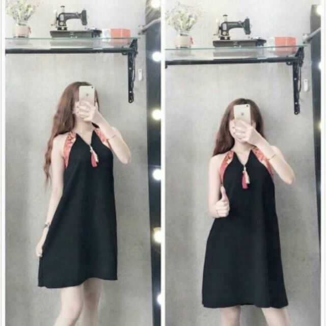 MM. Áo đầm yếm. Thun cát. Phom 42_50kg