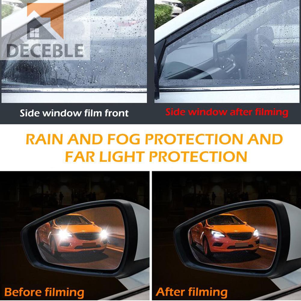 Set 6 Miếng Dán Kính Chiếu Hậu Chống Sương Mù / Nước Mưa Cho Xe Hơi | BigBuy360 - bigbuy360.vn