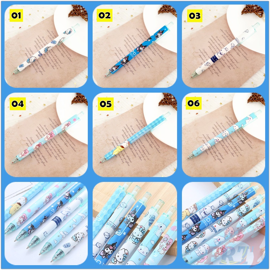 1pc ❀ Bút Sanrio ❀ Bút Mực Gel Hình Hello Kitty Cinnamoroll Kuromi My Melody
