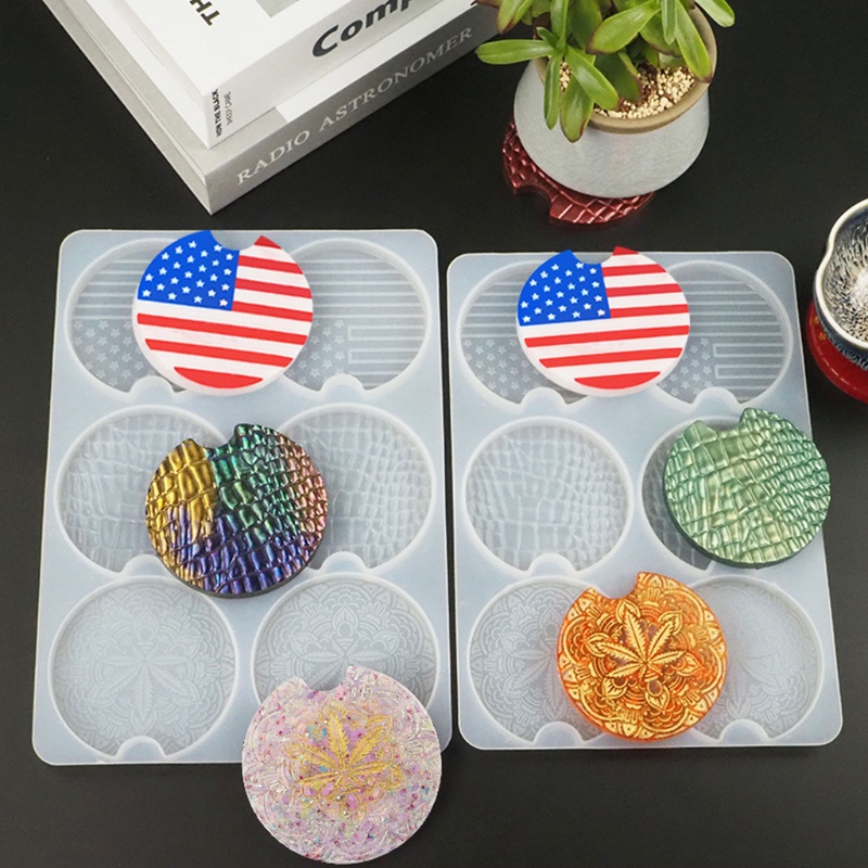 Khuôn Silicone Làm Đế Lót Ly Bằng Epoxy Resin DIY
