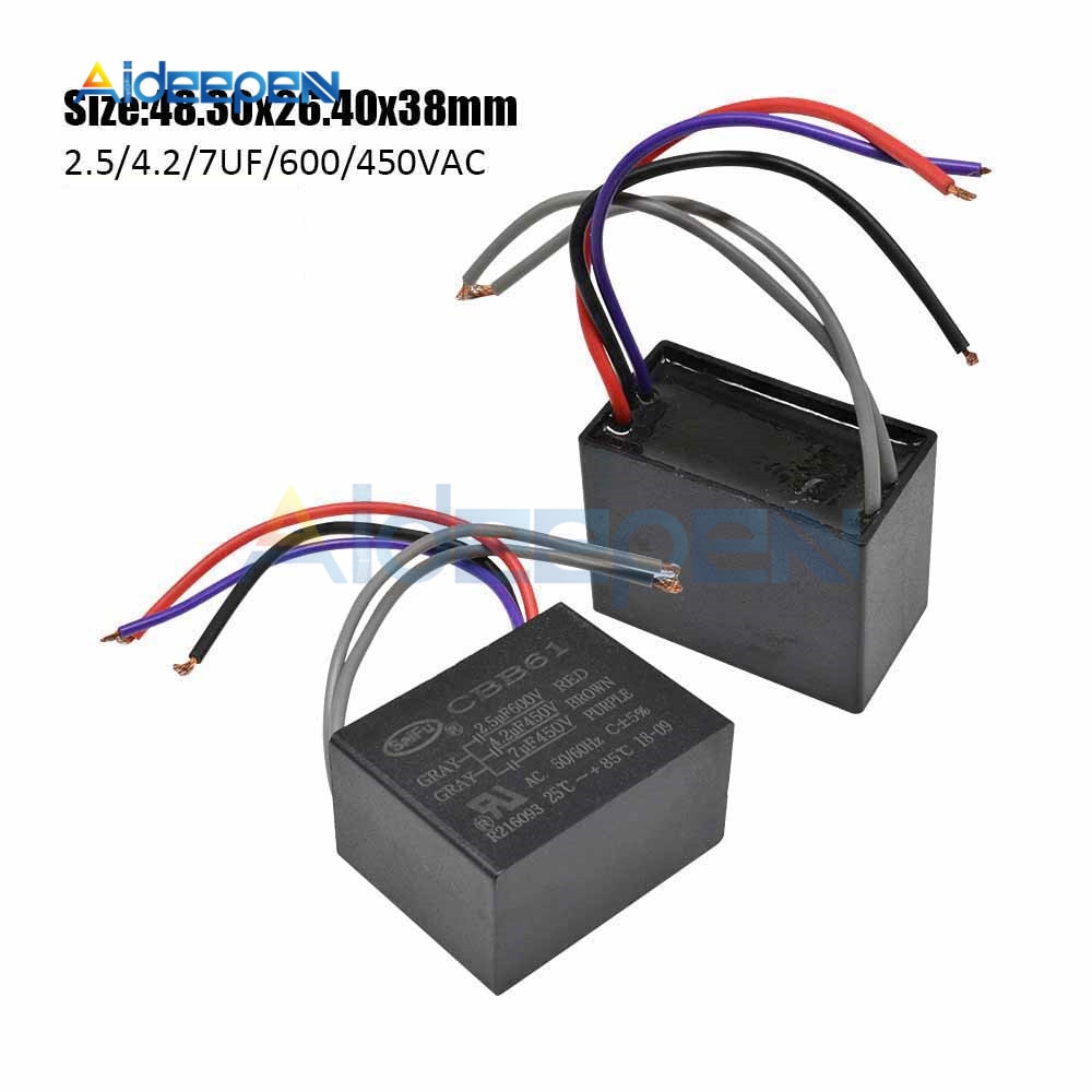 Tụ Điện 5 Dây Cbb61 250v / 300v / 400v / 450v500v / 550v / 600v 1uf ~ 6uf | BigBuy360 - bigbuy360.vn