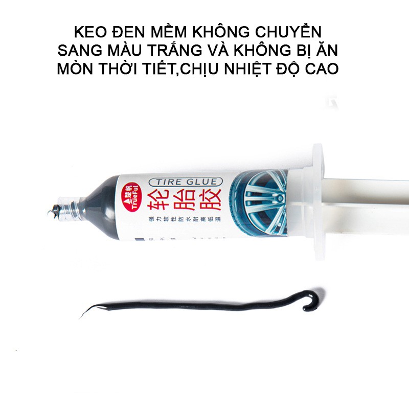 Keo dán vá lốp xe ô tô Trueful phục hồi sữa chữa vết rách lốp kết dính cao su, nhựa và kim loại-30ml