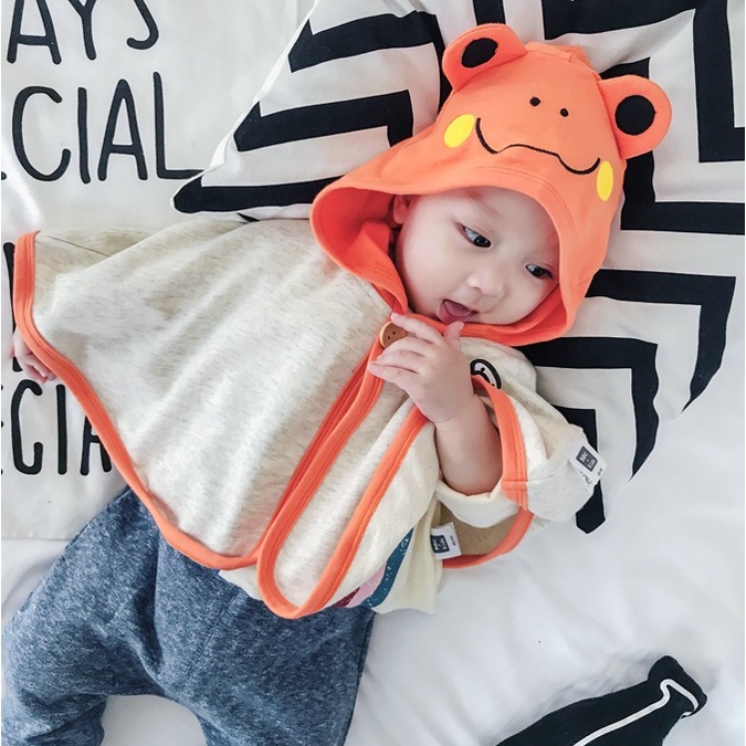 Áo choàng cánh dơi Ếch Cam cho bé siêu siêu cute - chống nắng gió chất liệu cotton mềm mịn