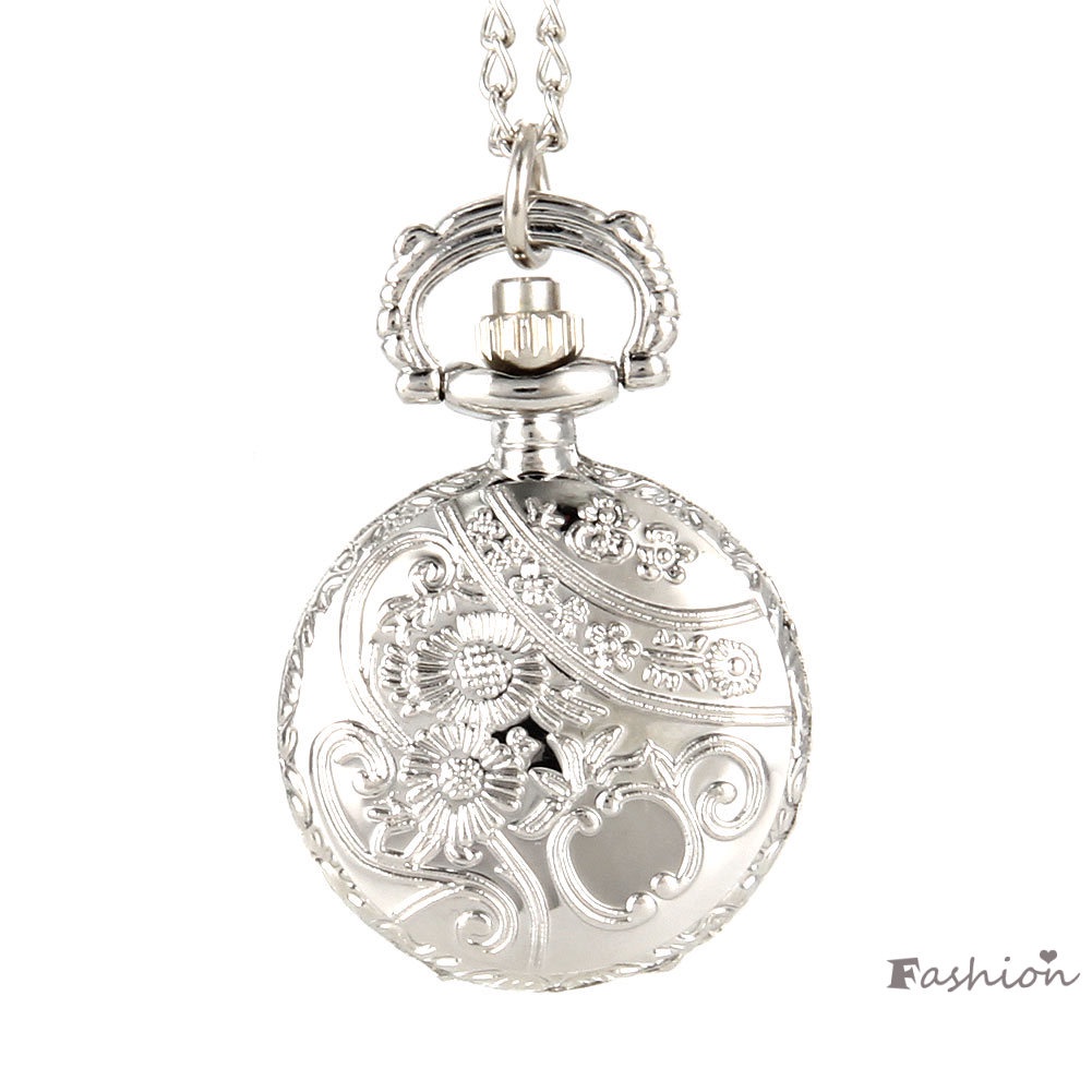 Đồng Hồ Quả Quýt Chạm Khắc Hình Hoa Phong Cách Vintage