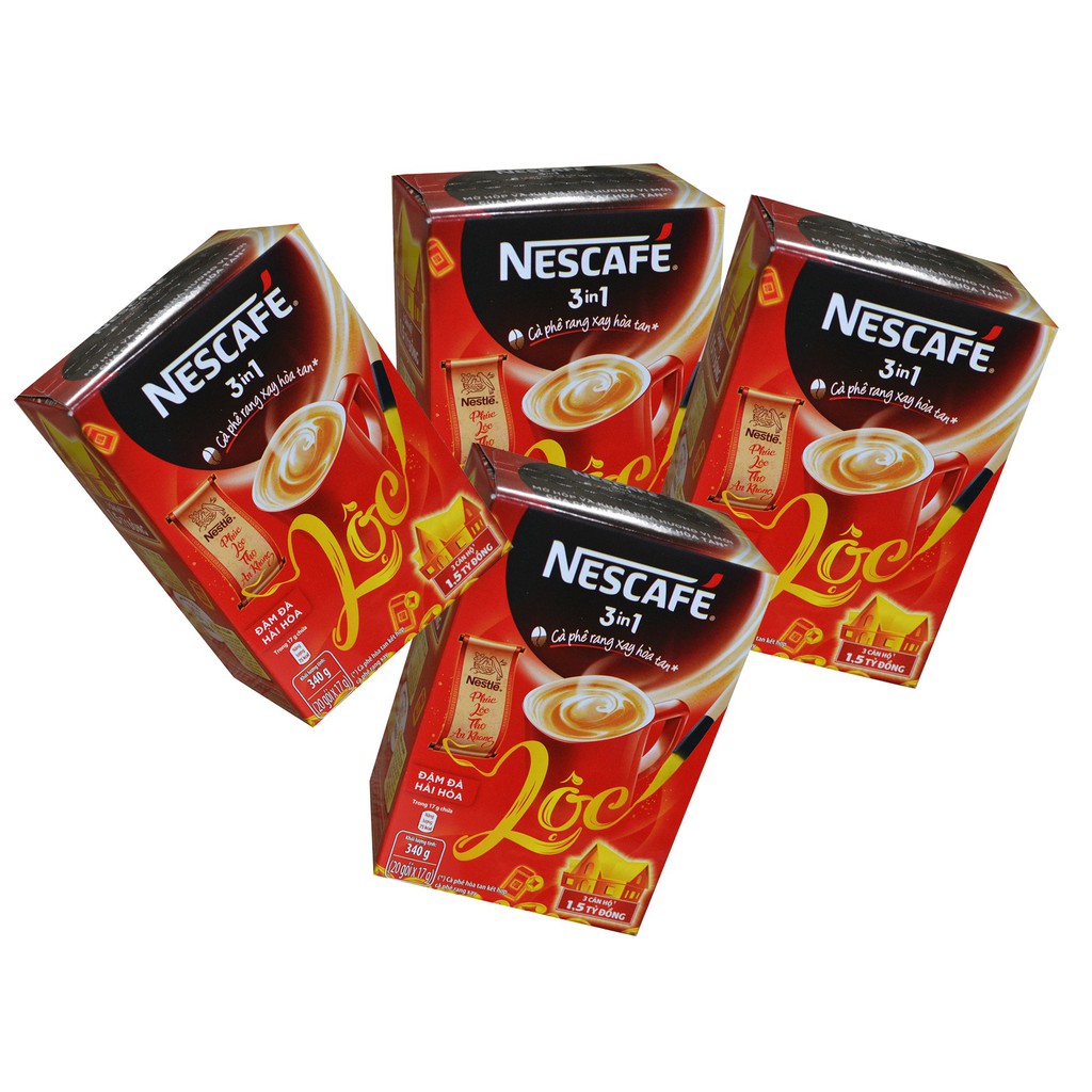 Hộp 20 gói x 17g NESCAFE 3in1 Rang xay Đậm Đà Hài Hòa