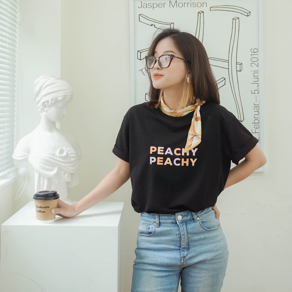 Áo phông Form chuẩn/ Cotton 100%/ Peachy