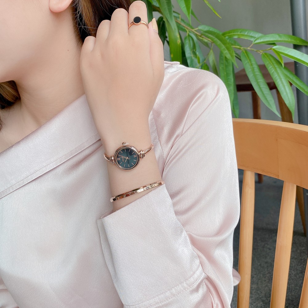 Đồng hồ nữ Julius Hàn Quốc JA-1293CD dây thép dạng vòng tay thanh lịch (Chọn màu)