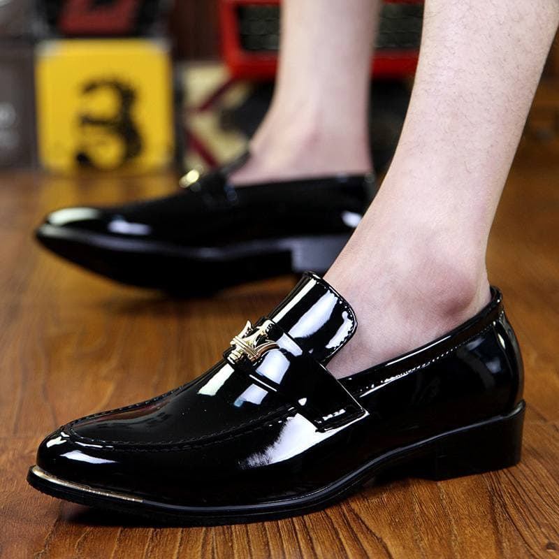 Giày Lười Da Bóng Nam Giá Rẻ -Tăng Chiều Cao 3cm. sang trọng, lịch lãm