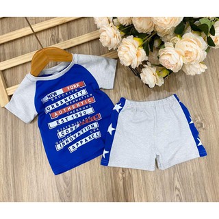 Bộ thun bé trai cá tính từ 8kg - 20kg