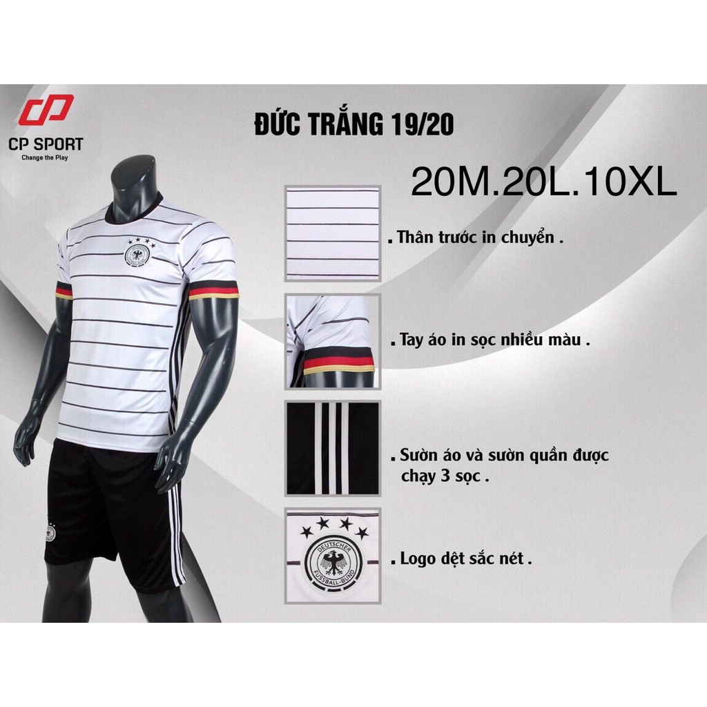 Quần áo bóng đá THANH LÝ đội tuyển Đức Trắng