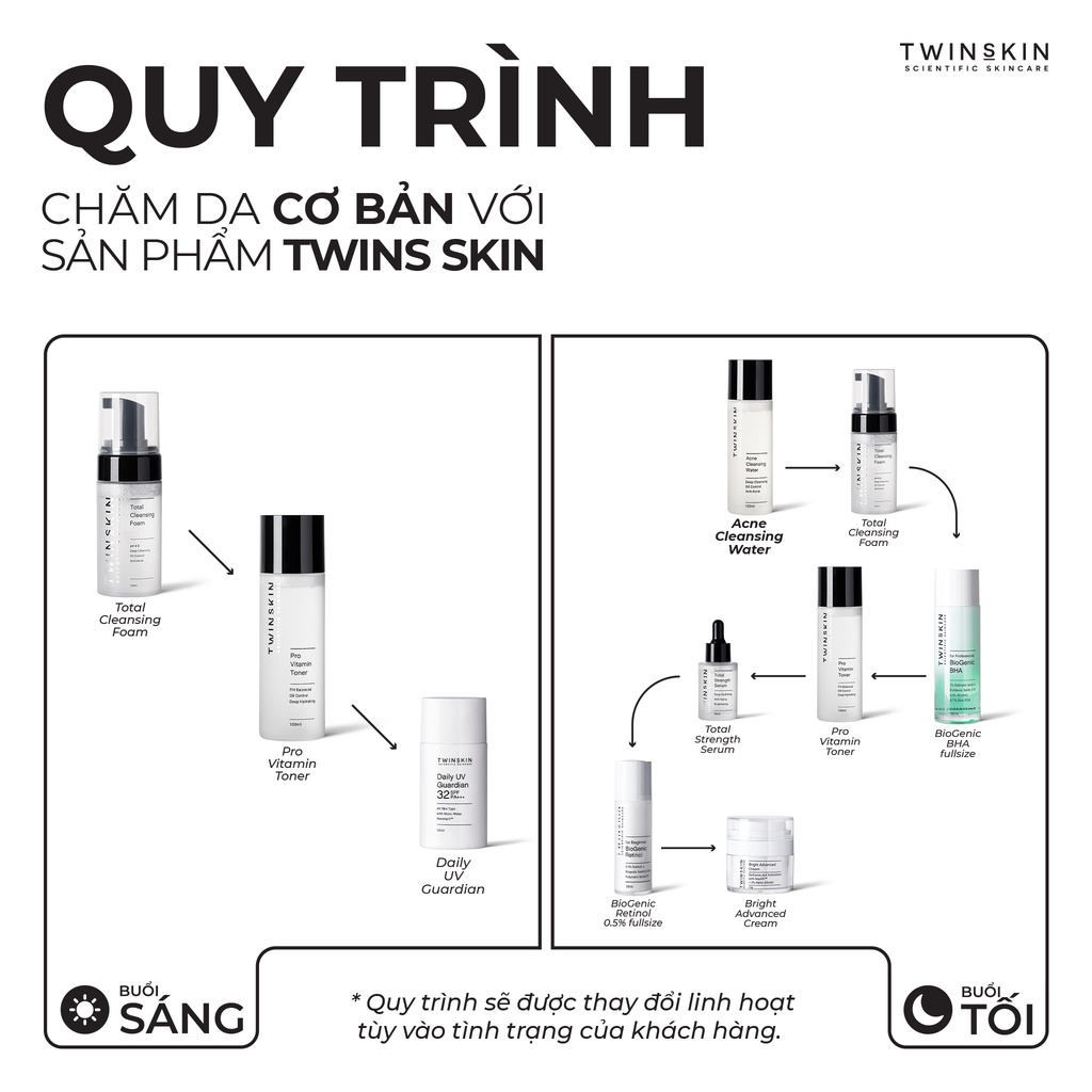Dung Dịch Làm Sạch Kép Cho Da Mụn - Acne Cleansing Water Twins Skin