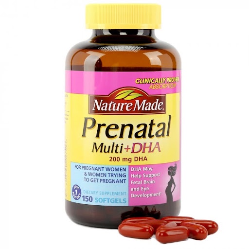 Viên Uống BÀ BẦU Nature Made – Prenatal Multi +DHA 150 Viên [Date Mới 3/2023 ]