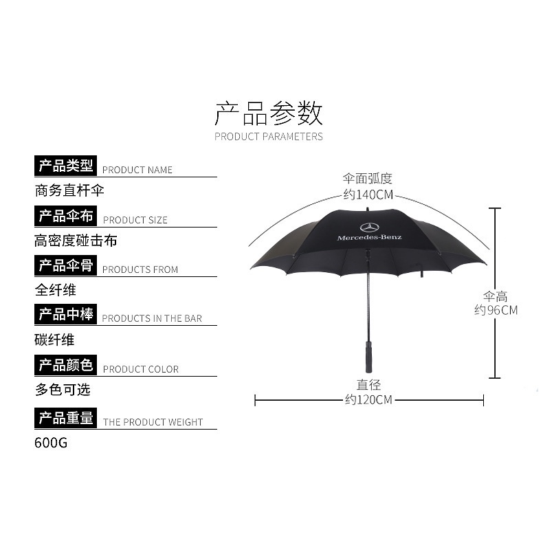 ♦Dù che mưa nắng 4 cửa chất liệu sợi carbon