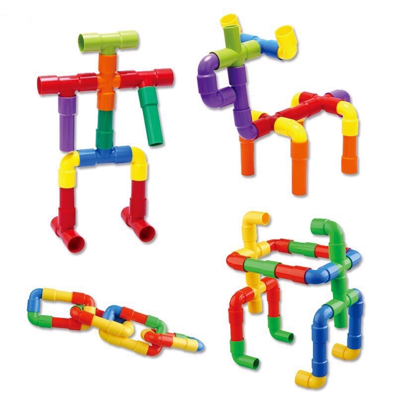 Đồ chơi Lắp ráp ống nước - lego sáng tạo cho bé nhiều màu sắc - shop BÉ MẦM 06 HCM