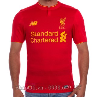 Áo đá banh clb Liverpool đỏ sân nhà hàng chuẩn