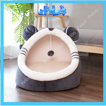 Ổ nệm cho mèo hình thú dễ thương chất liệu mềm mại có kèm đệm - PeLos