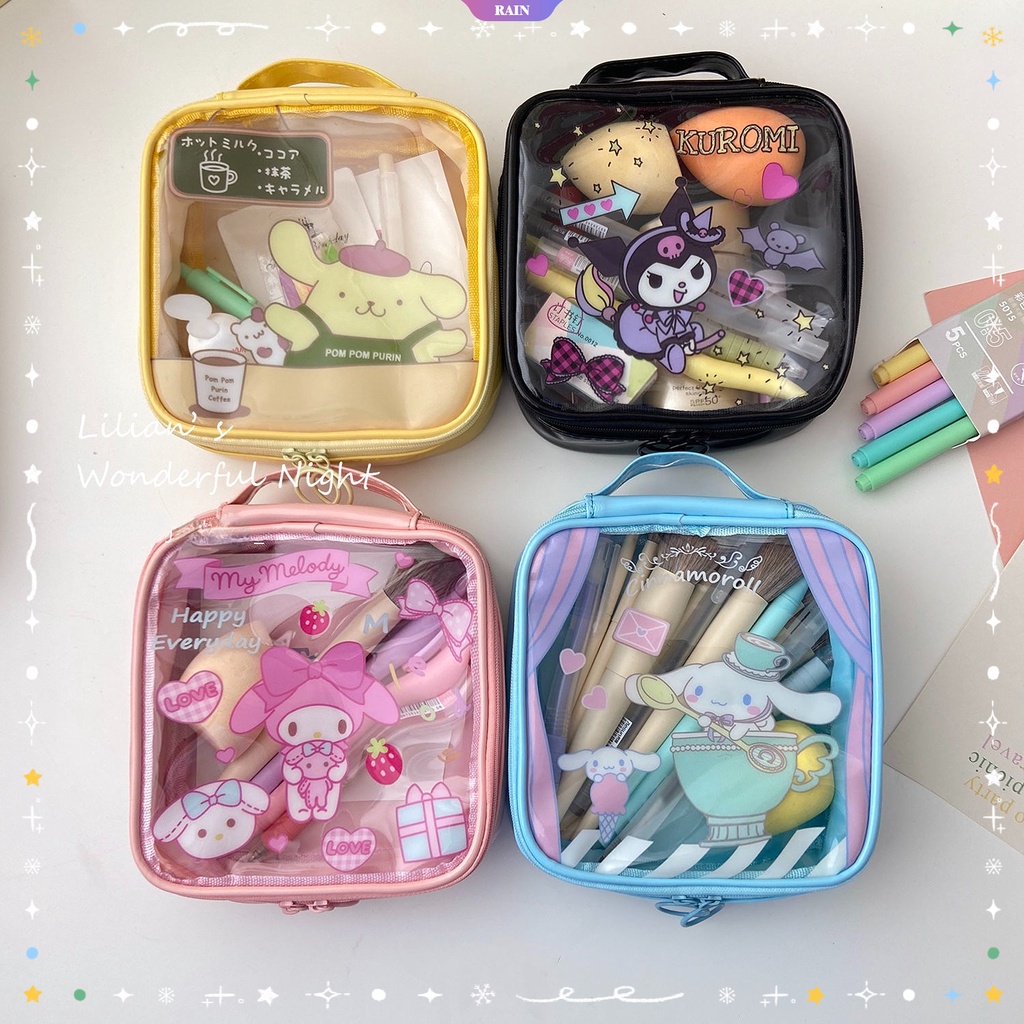 1 Hộp Đựng Bút Chì Sức Chứa Lớn Hình Cinnamoroll Kuromi My Melody Dễ Thương Sức Chứa Lớn Dành Cho Học Sinh/Du Lịch