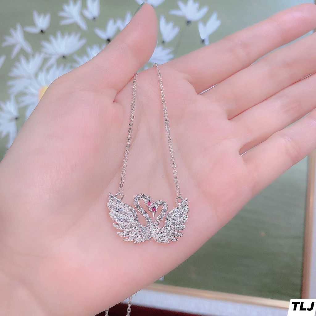 Dây chuyền thiên nga bạc
